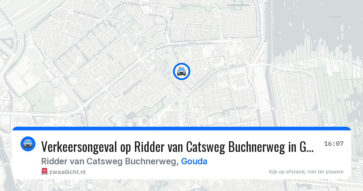 Verkeersongeval op Ridder van Catsweg Buchnerweg in Gouda — 13 mei 2026