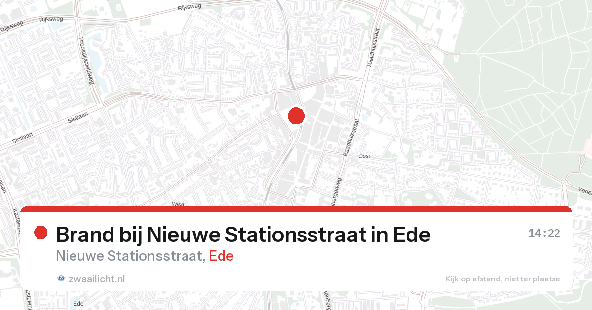 Brand bij Nieuwe Stationsstraat in Ede — 28 aug 2026