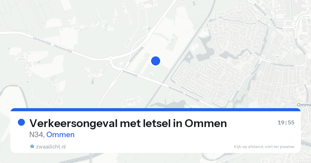 Verkeersongeval met letsel in Ommen — 13 aug 2026