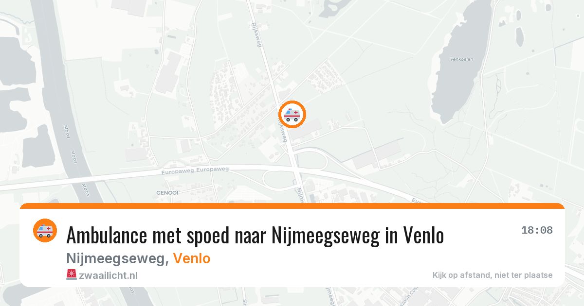 Ambulance met spoed naar Nijmeegseweg in Venlo — 17 jan 2026