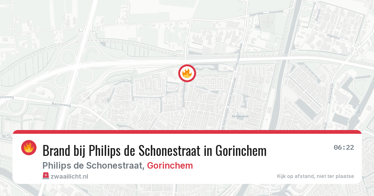 Brand bij Philips de Schonestraat in Gorinchem — 18 mrt 2026