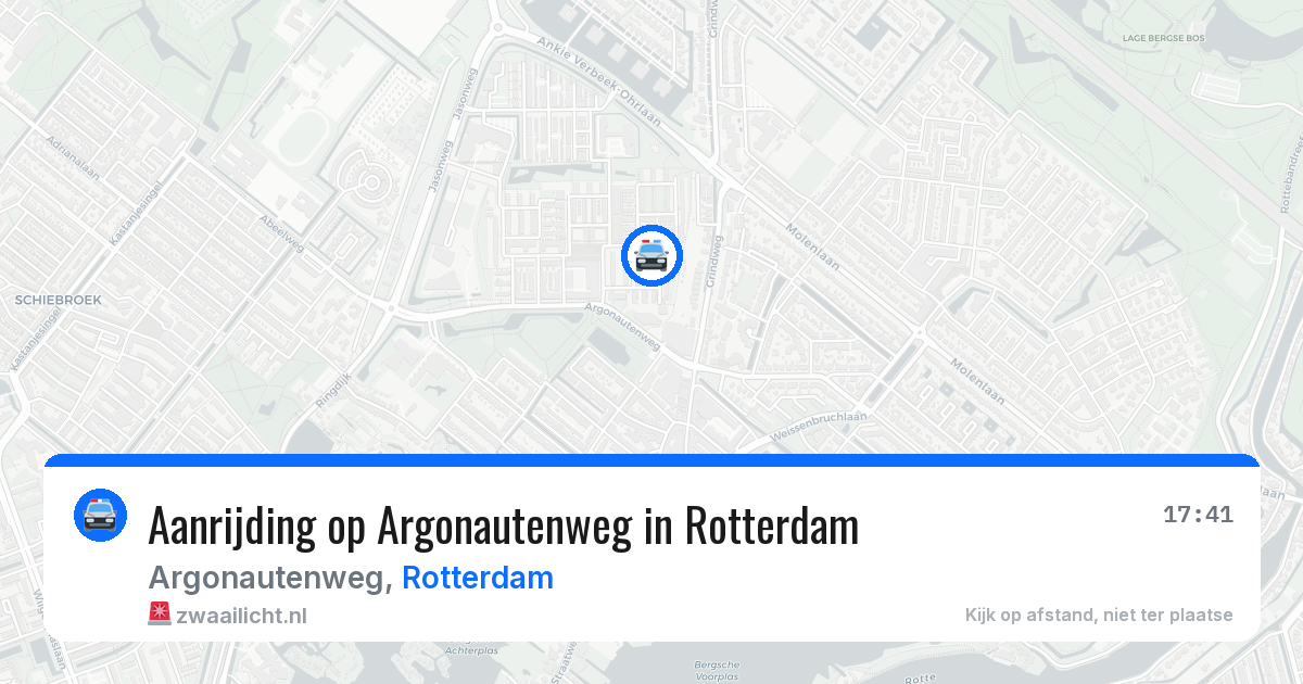 Aanrijding op Argonautenweg in Rotterdam — 4 jul 2026