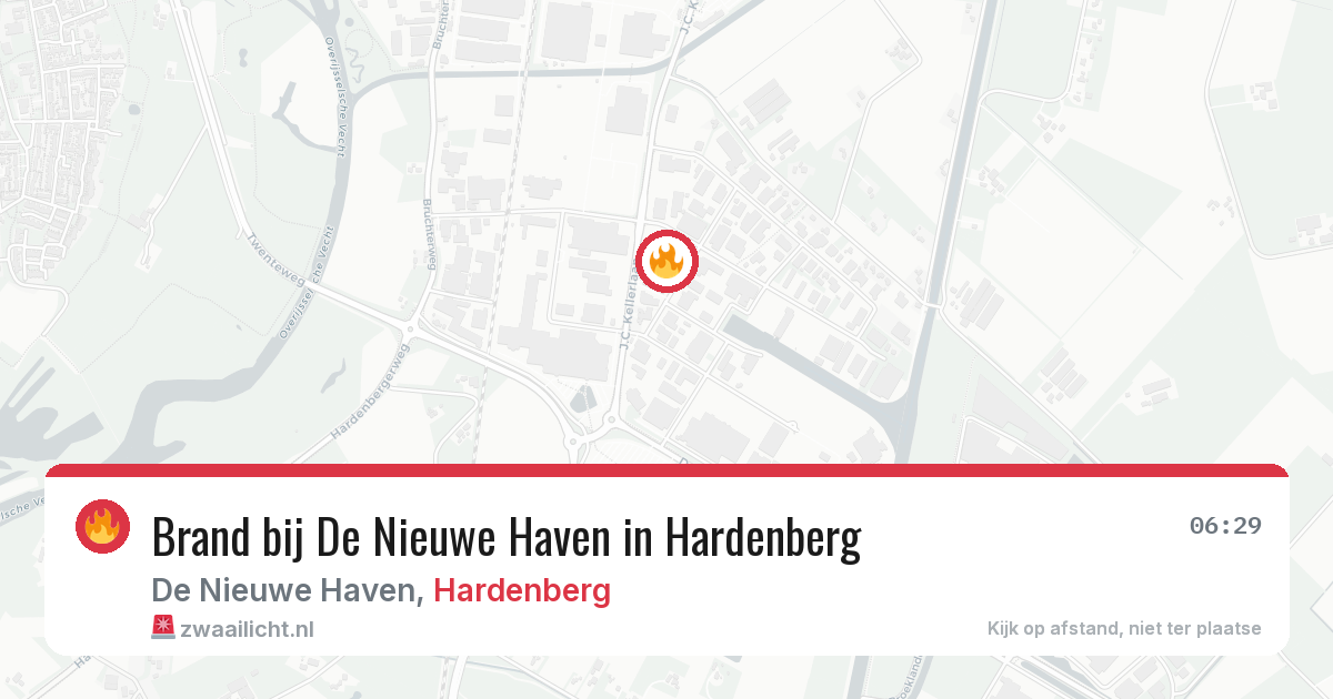 Brand bij De Nieuwe Haven in Hardenberg — 2 apr 2026