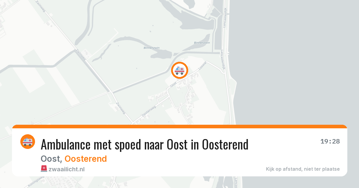 Ambulance met spoed naar Oost in Oosterend — 11 jun 2026
