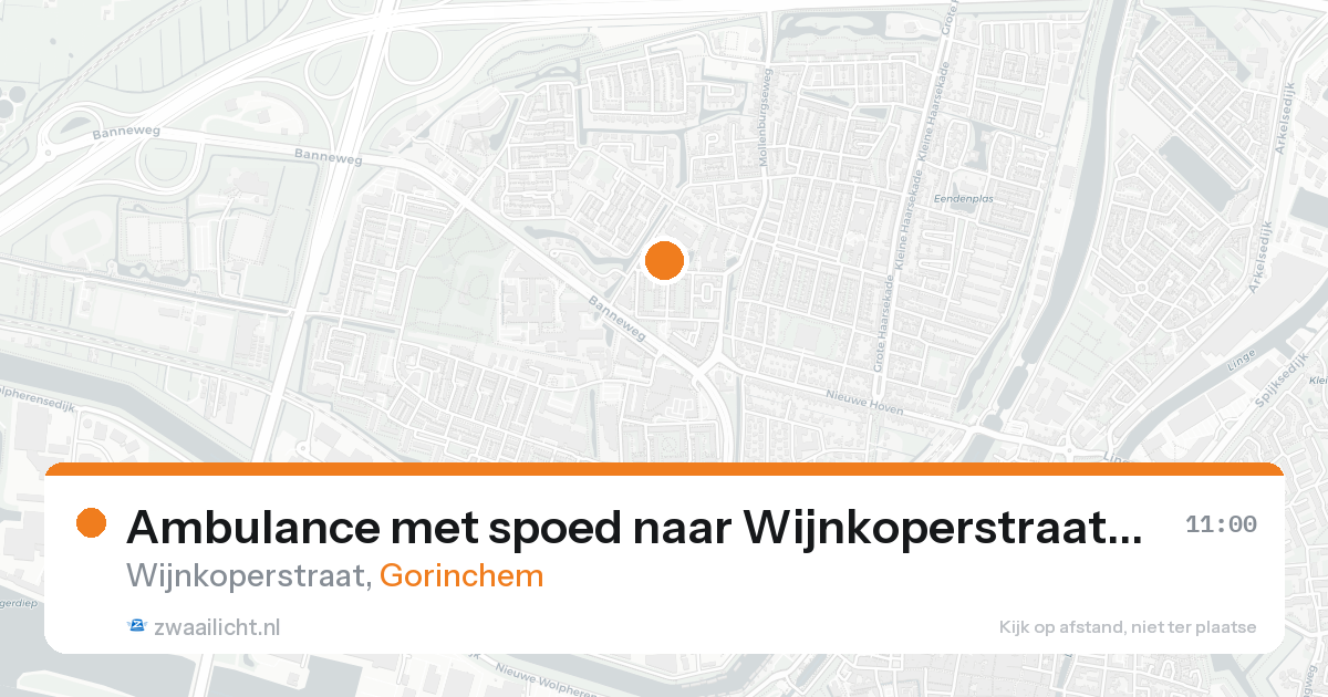 Ambulance met spoed naar Wijnkoperstraat in Gorinchem — 7 feb 2026