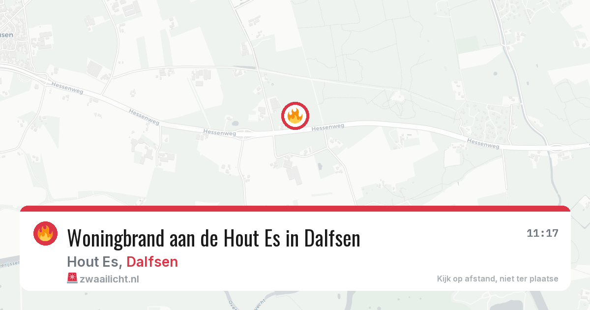 Woningbrand aan de Hout Es in Dalfsen — 3 apr 2026