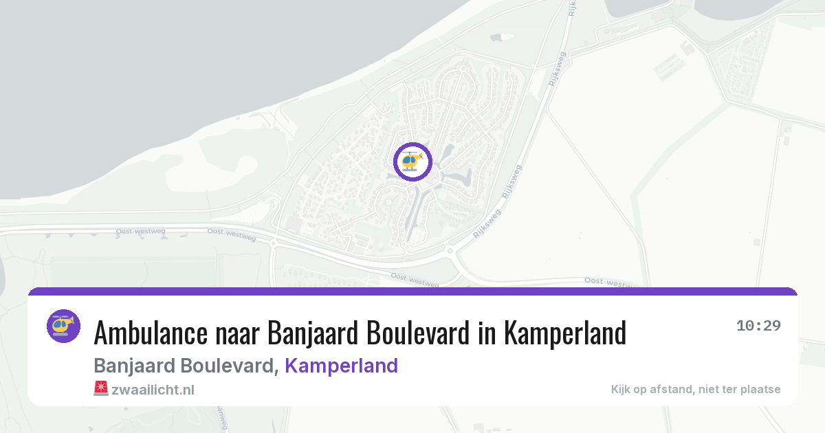 Ambulance naar Banjaard Boulevard in Kamperland — 14 jun 2026