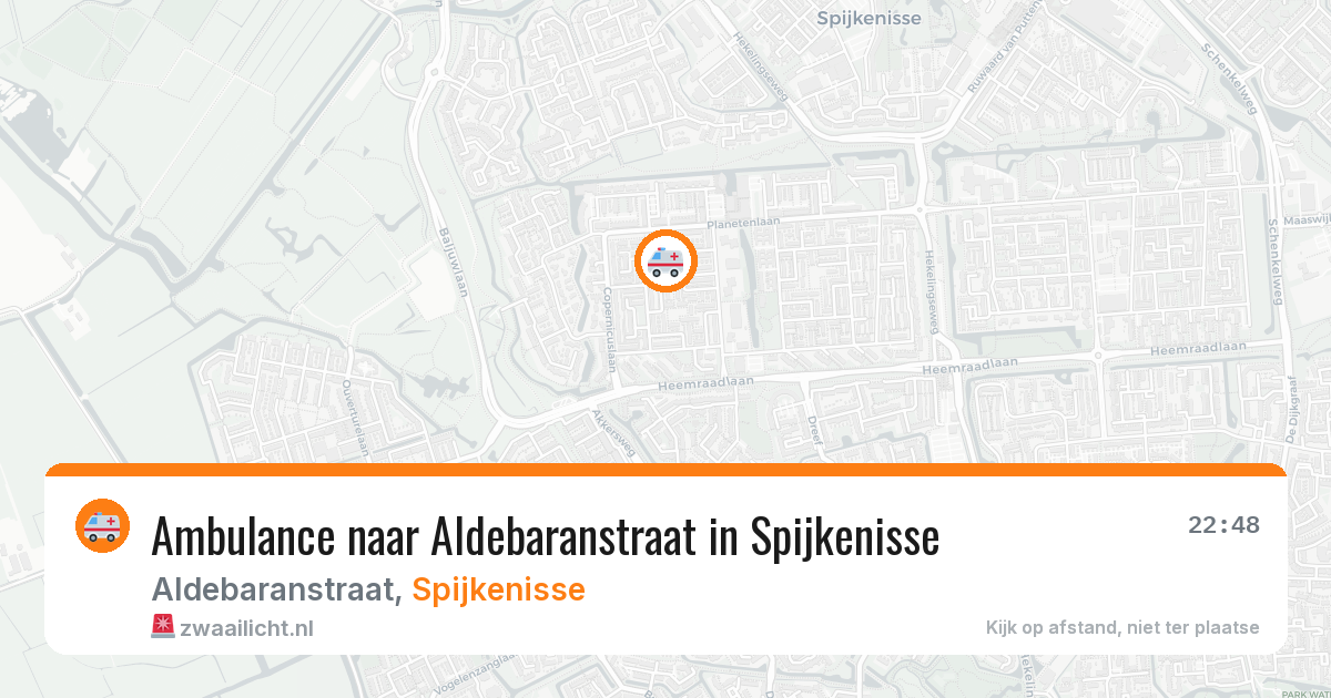 Ambulance naar Aldebaranstraat in Spijkenisse — 10 aug 2026
