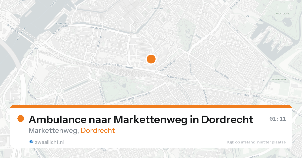 Ambulance naar Markettenweg in Dordrecht — 31 jan 2026