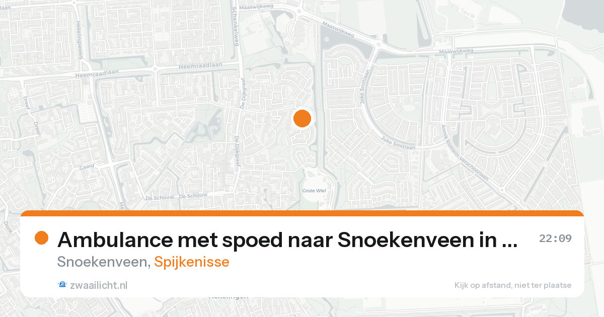 Ambulance met spoed naar Snoekenveen in Spijkenisse — 30 jan 2026