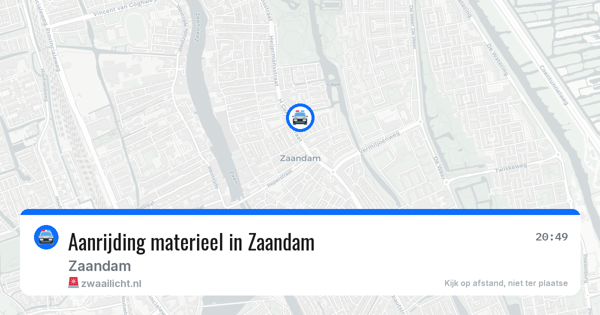 Aanrijding materieel in Zaandam — 23 jun 2026