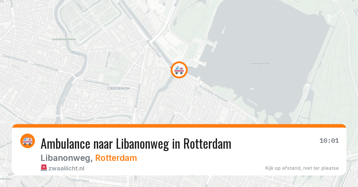 Ambulance naar Libanonweg in Rotterdam — 31 jul 2026