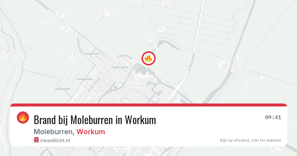 Brand bij Moleburren in Workum — 10 jul 2026