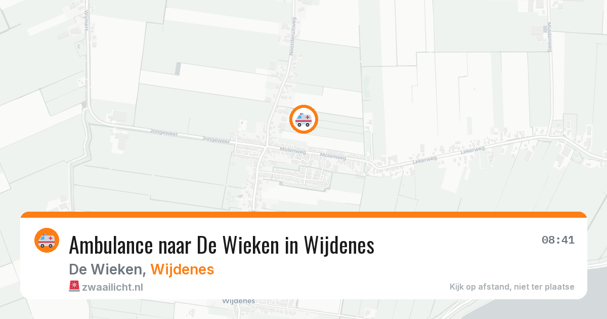 Ambulance naar De Wieken in Wijdenes — 20 mei 2026