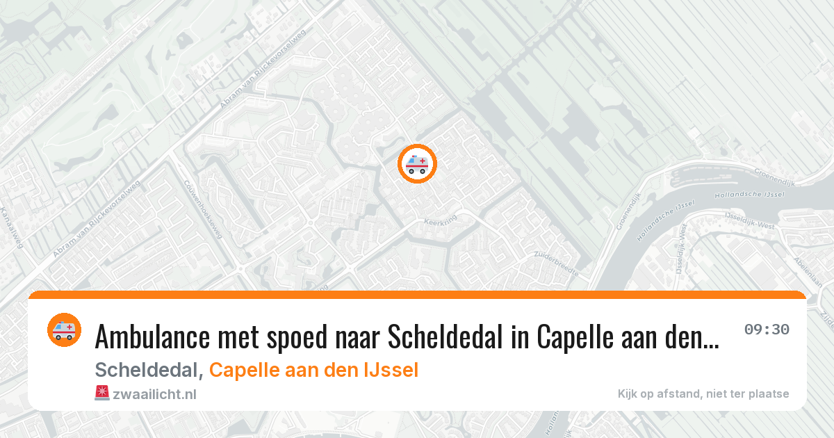 Ambulance met spoed naar Scheldedal in Capelle aan den IJssel — 2 apr 2026