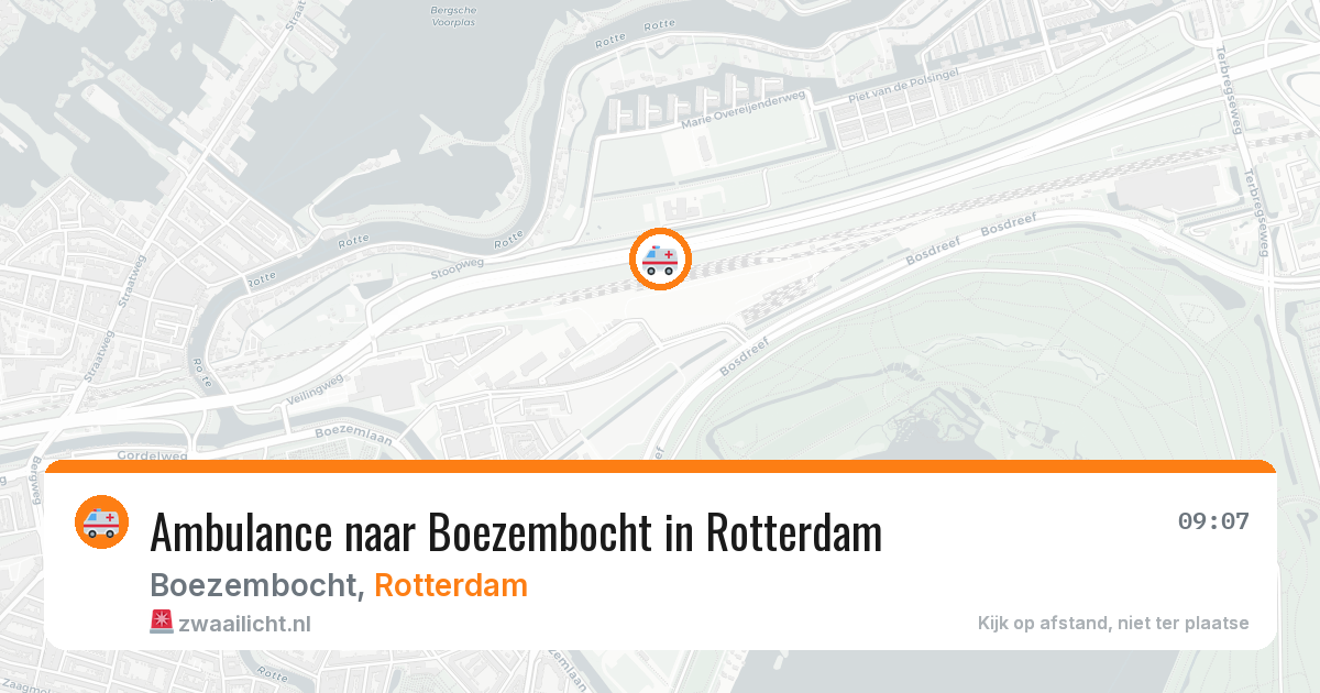 Ambulance naar Boezembocht in Rotterdam — 4 mrt 2026