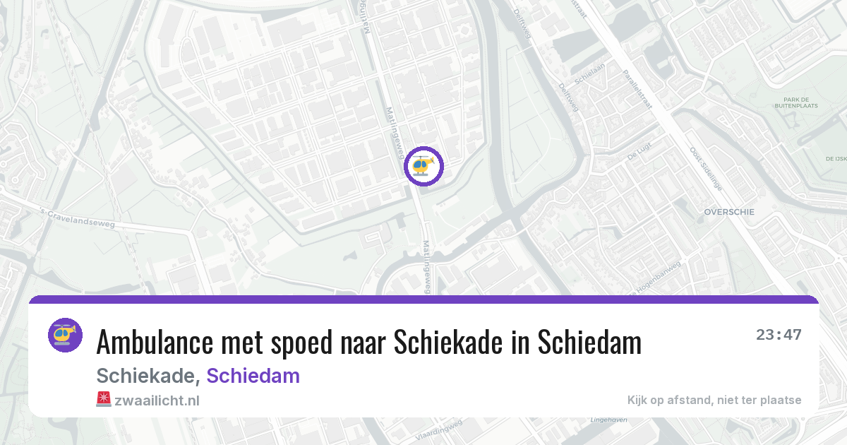 Ambulance met spoed naar Schiekade in Schiedam — 28 jul 2026