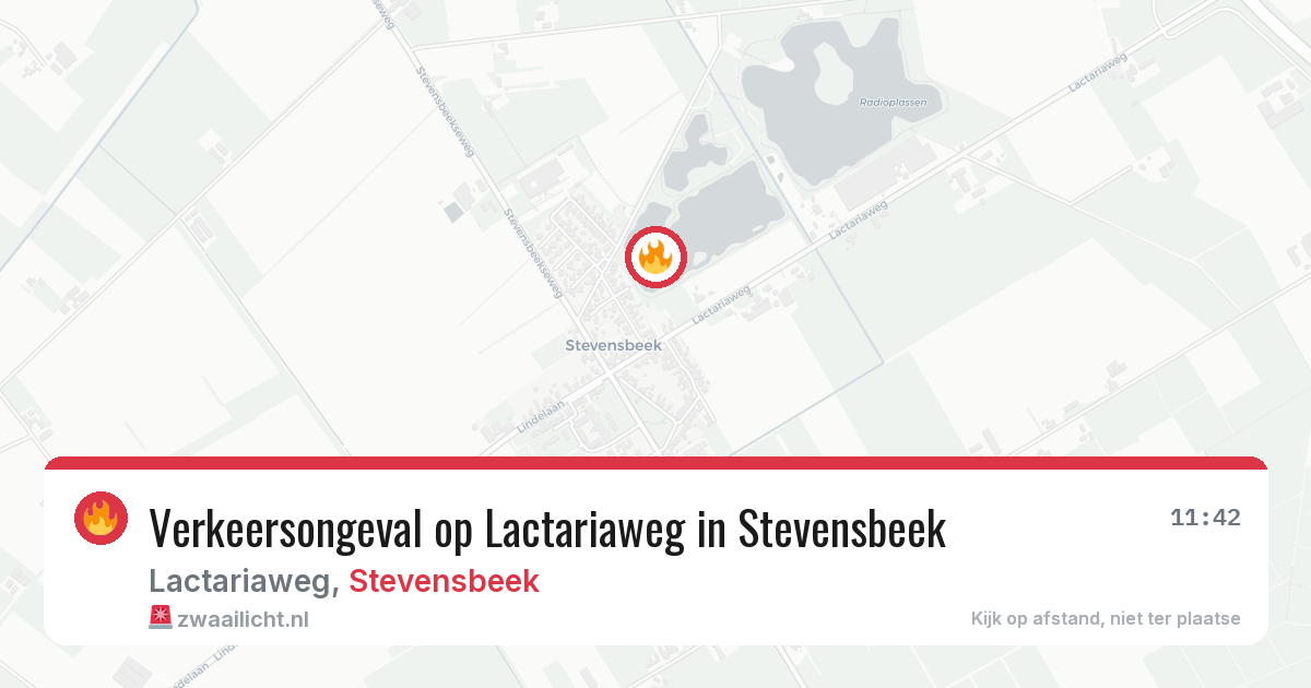 Verkeersongeval op Lactariaweg in Stevensbeek — 3 feb 2026