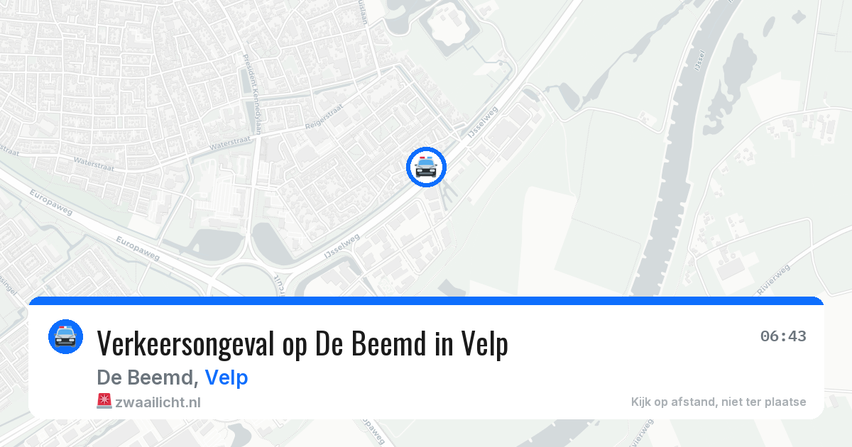 Verkeersongeval op De Beemd in Velp — 18 jun 2026