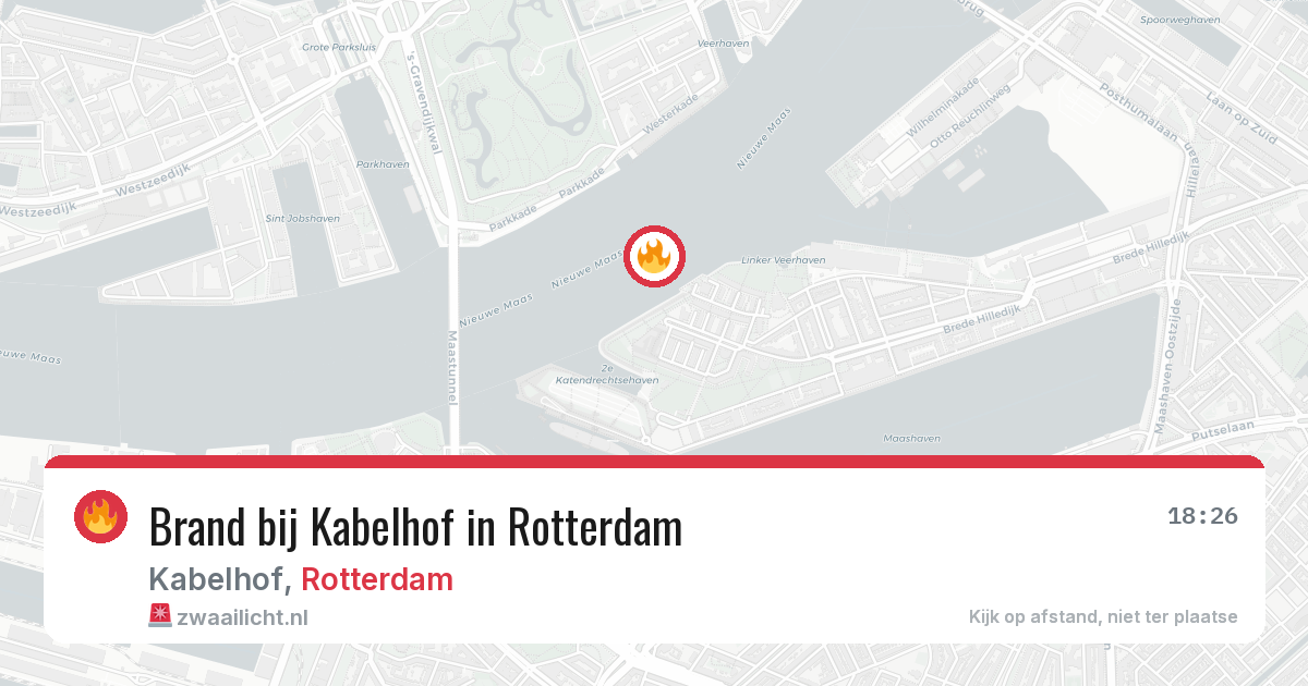 Brand bij Kabelhof in Rotterdam — 23 mei 2026