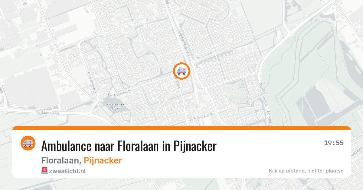 Ambulance naar Floralaan in Pijnacker — 22 mei 2026
