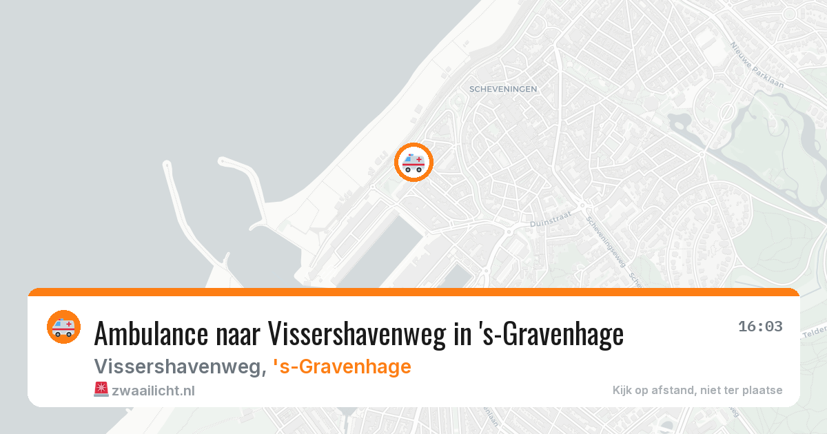 Ambulance naar Vissershavenweg in 's-Gravenhage — 26 jun 2026