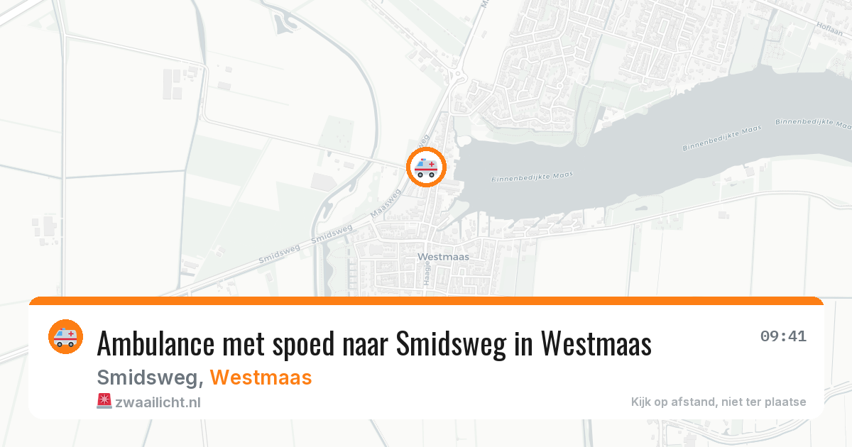 Ambulance met spoed naar Smidsweg in Westmaas — 28 jan 2026