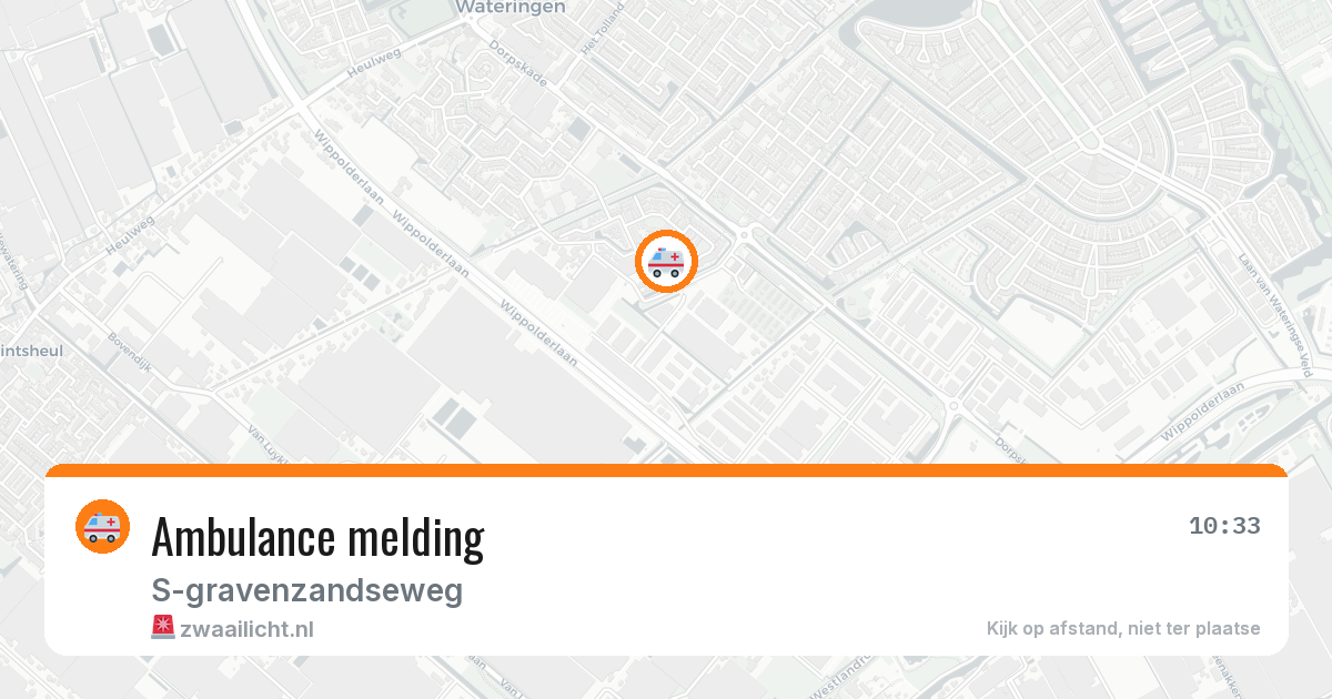 Ambulance melding — 20 jan 2026