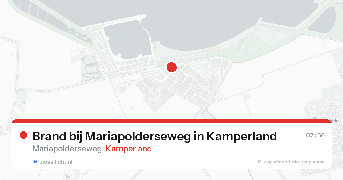 Brand bij Mariapolderseweg in Kamperland — 21 aug 2026