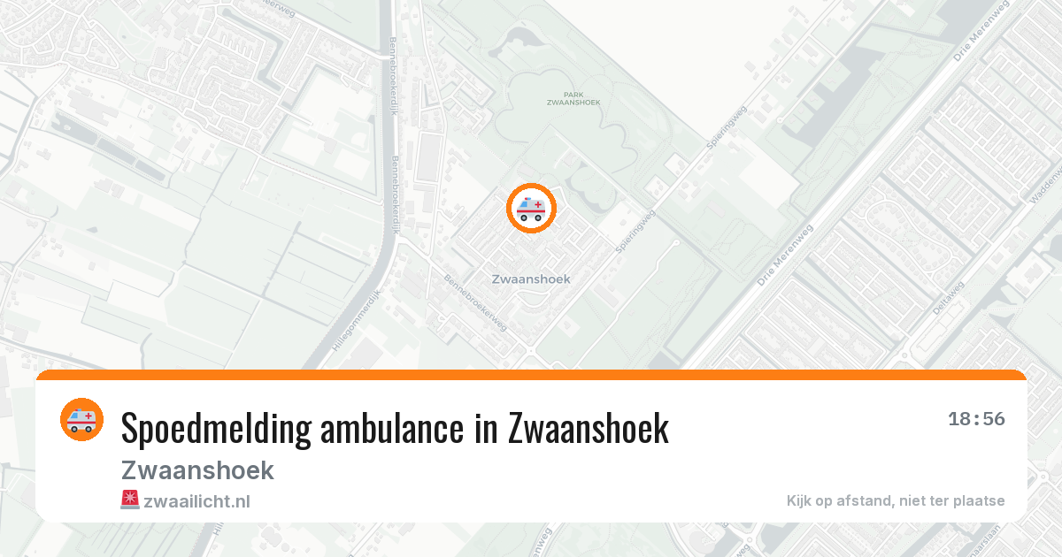 Spoedmelding ambulance in Zwaanshoek — 30 jun 2026