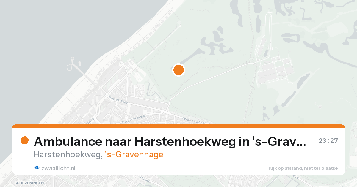 Ambulance naar Harstenhoekweg in 's-Gravenhage — 21 aug 2026