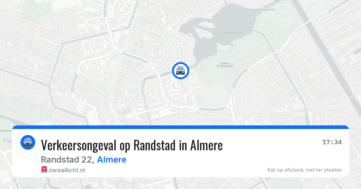 Verkeersongeval op Randstad in Almere — 27 jun 2026