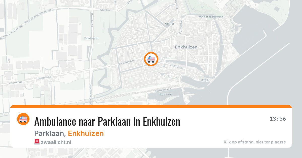 Ambulance naar Parklaan in Enkhuizen — 14 jul 2026