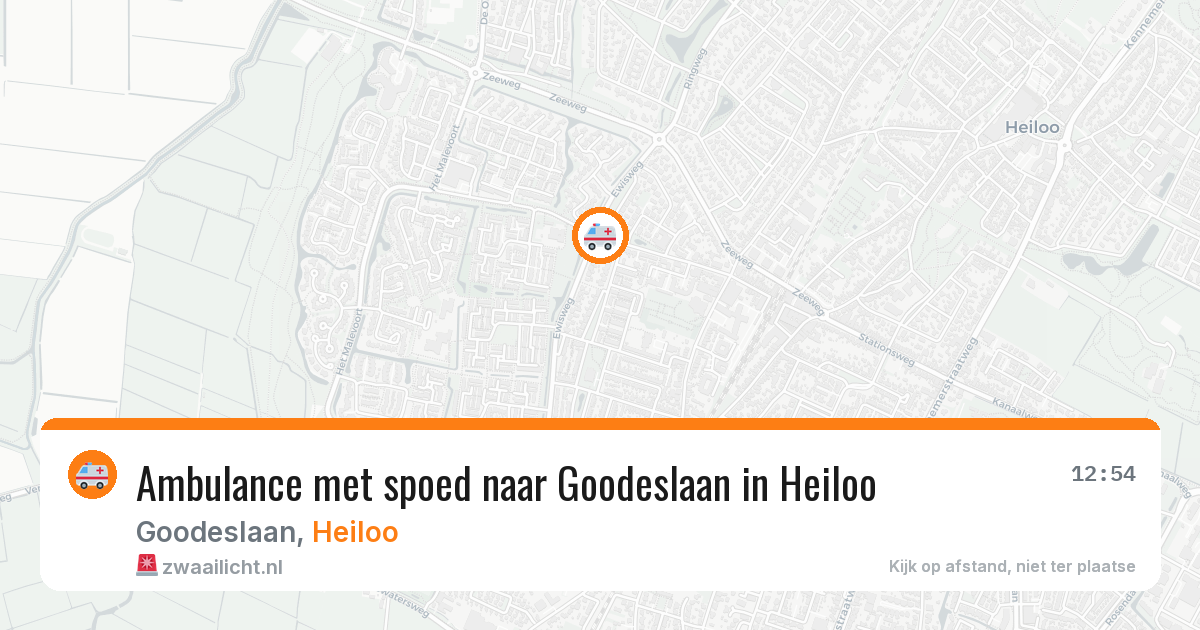 Ambulance met spoed naar Goodeslaan in Heiloo — 13 aug 2026