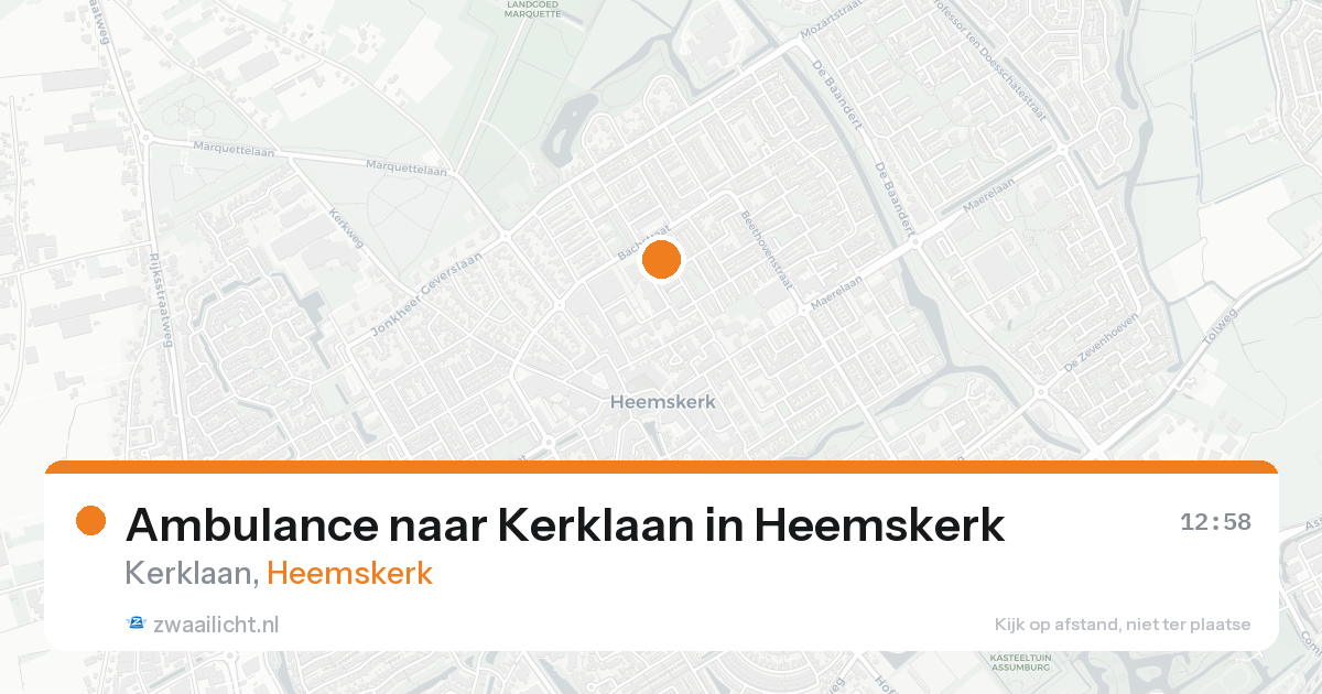 Ambulance naar Kerklaan in Heemskerk — 23 mei 2026