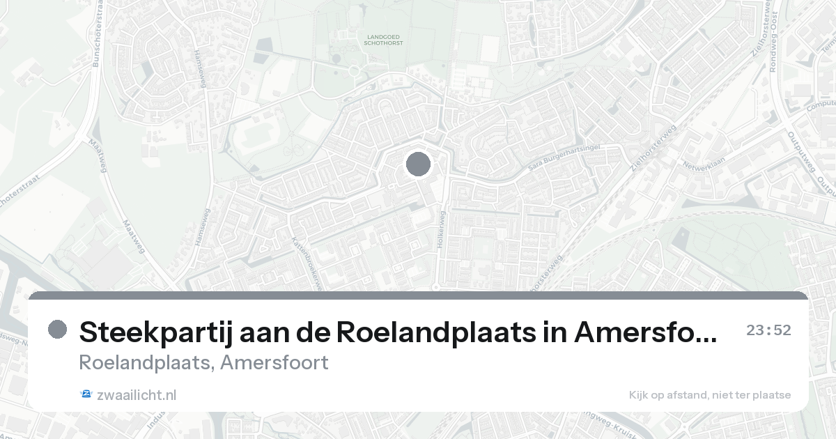Steekpartij aan de Roelandplaats in Amersfoort — 23 aug 2026