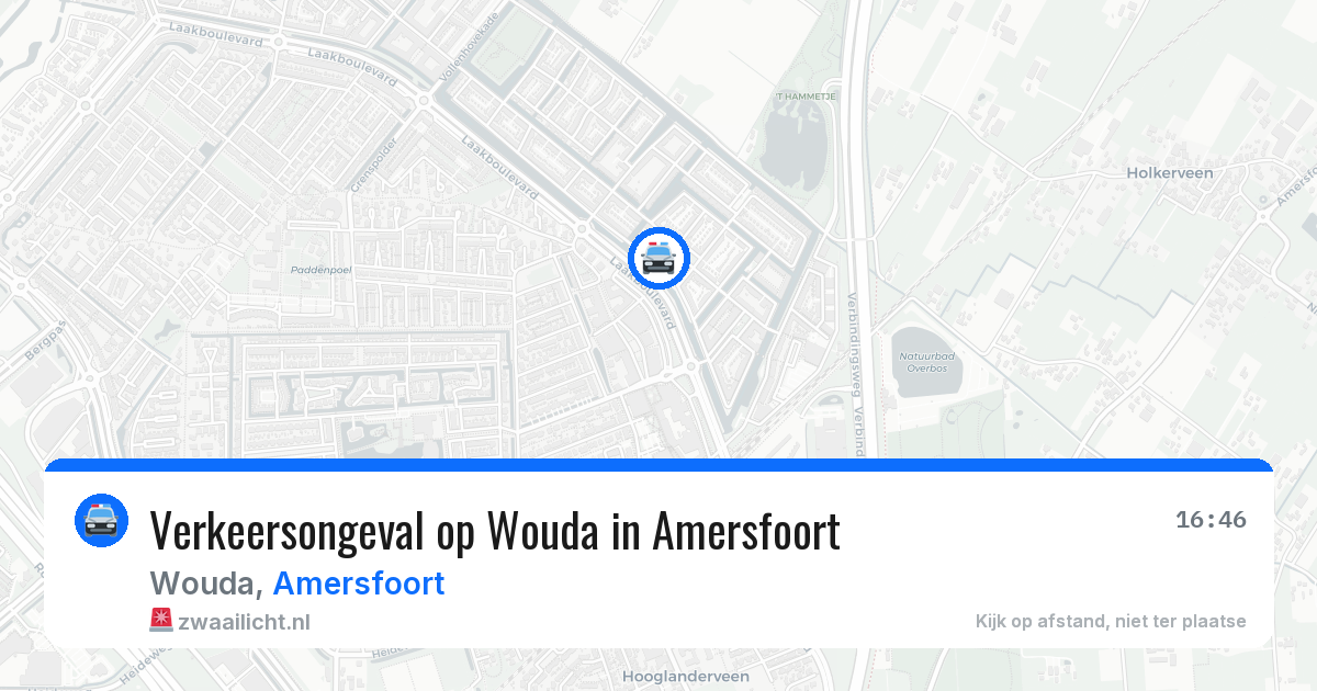 Verkeersongeval op Wouda in Amersfoort — 27 mei 2026