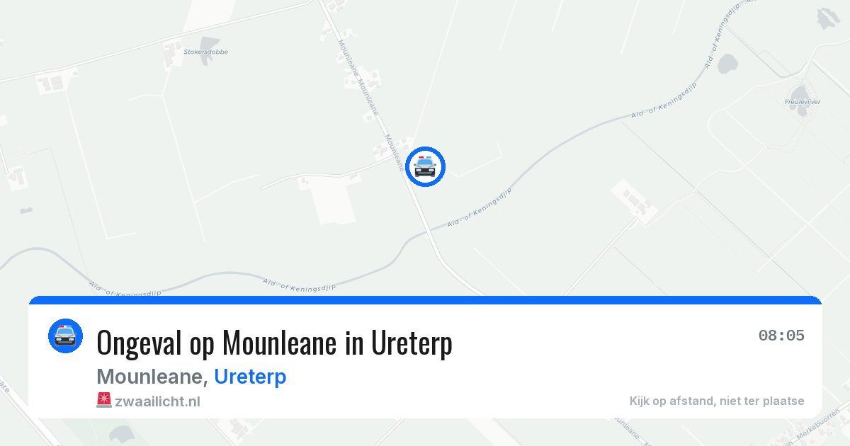 Ongeval op Mounleane in Ureterp — 18 mrt 2026