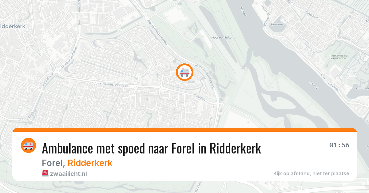 Ambulance met spoed naar Forel in Ridderkerk — 9 apr 2026
