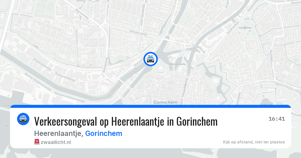 Verkeersongeval op Heerenlaantje in Gorinchem — 13 jun 2026