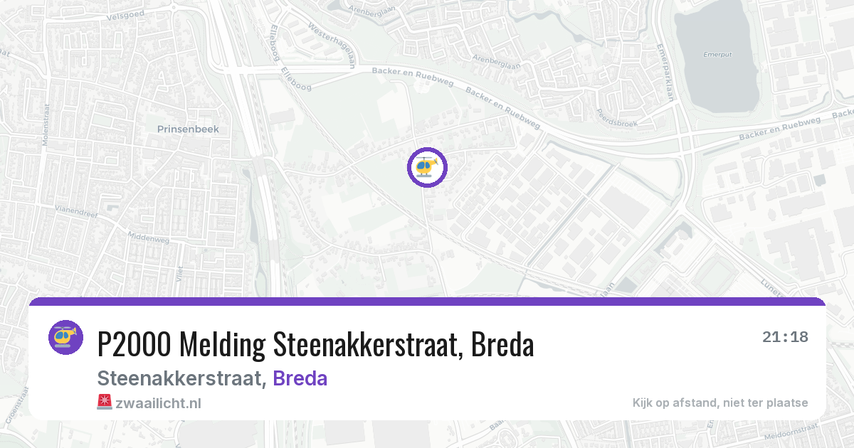 P2000 Melding Steenakkerstraat, Breda — 11 feb 2026