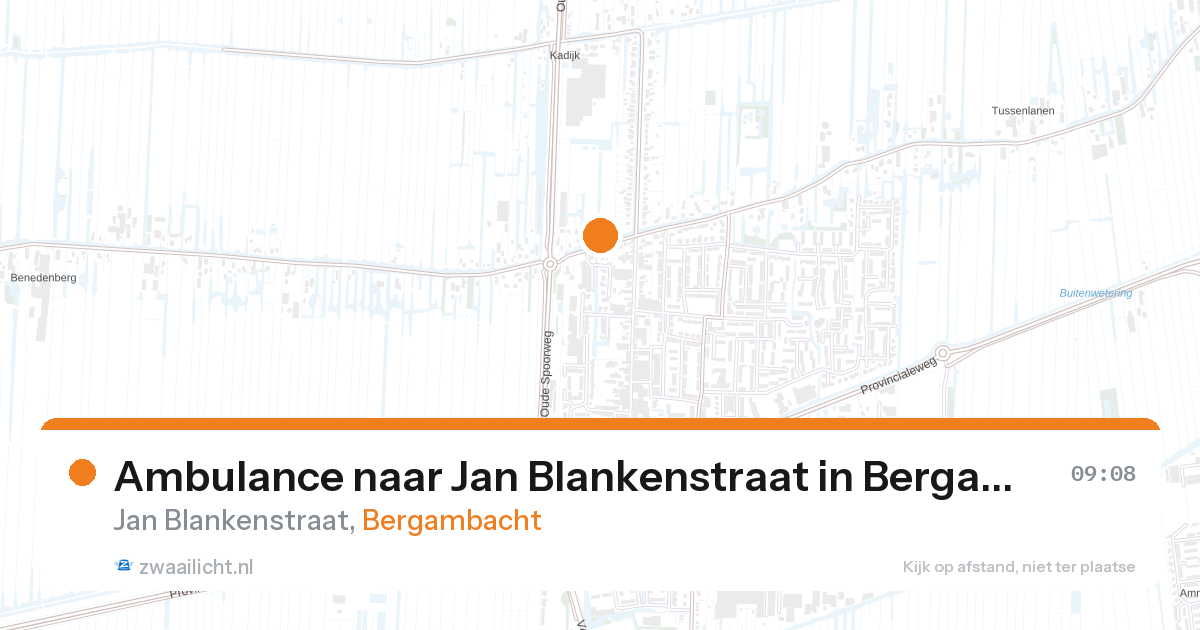 Ambulance naar Jan Blankenstraat in Bergambacht — 28 aug 2026