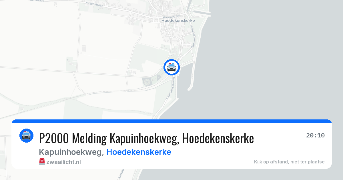 P2000 Melding Kapuinhoekweg, Hoedekenskerke — 4 apr 2026