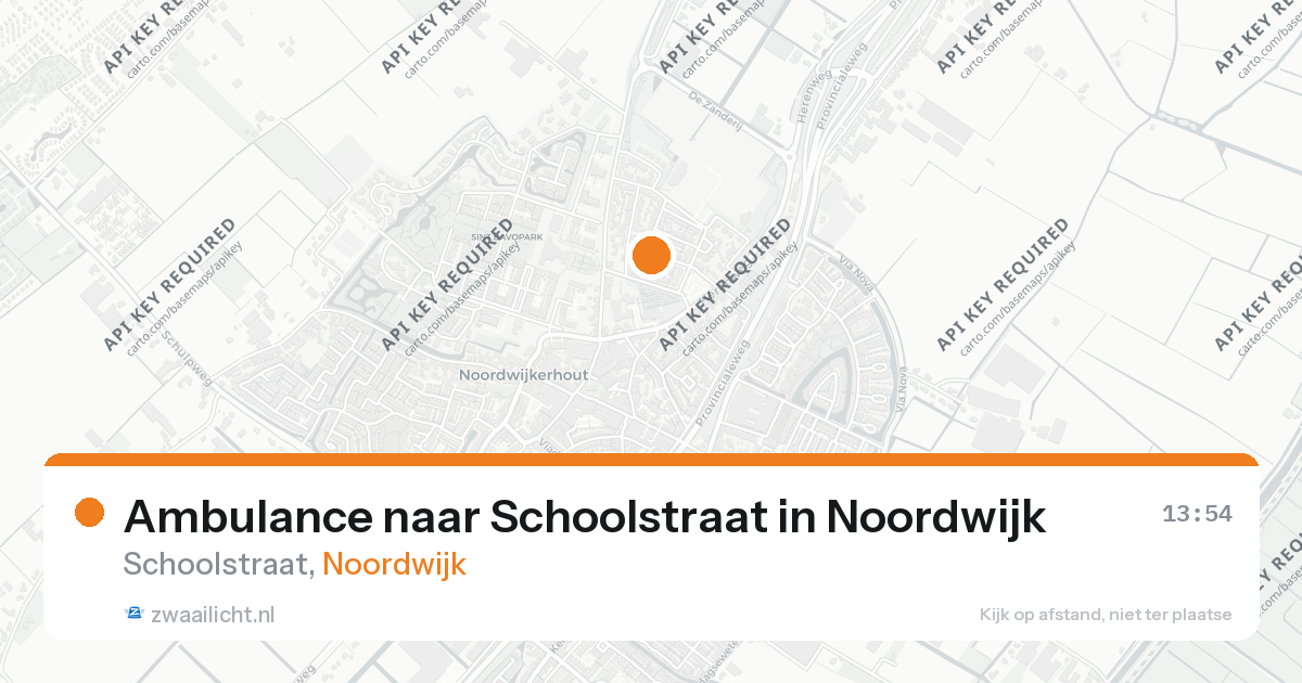 Ambulance naar Schoolstraat in Noordwijk — 7 aug 2026