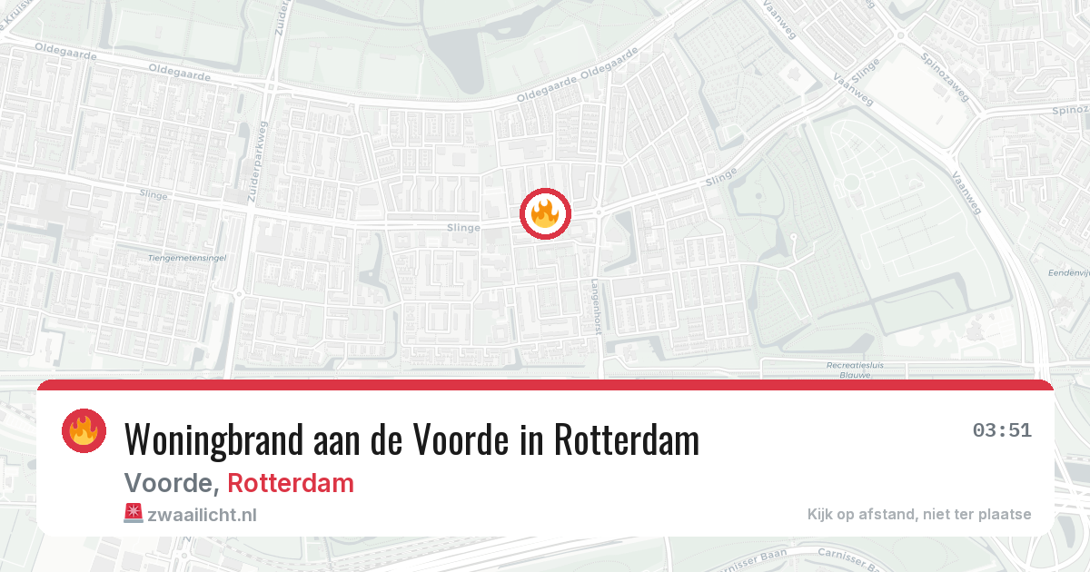 Woningbrand aan de Voorde in Rotterdam — 5 mei 2026
