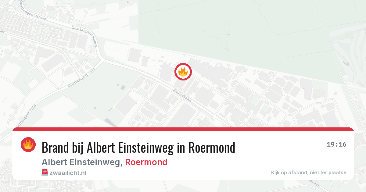 Brand bij Albert Einsteinweg in Roermond — 7 apr 2026