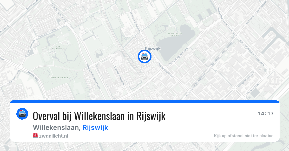 Overval bij Willekenslaan in Rijswijk — 20 mei 2026