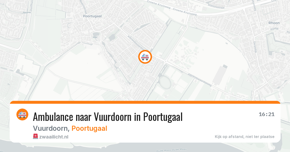 Ambulance naar Vuurdoorn in Poortugaal — 5 aug 2026