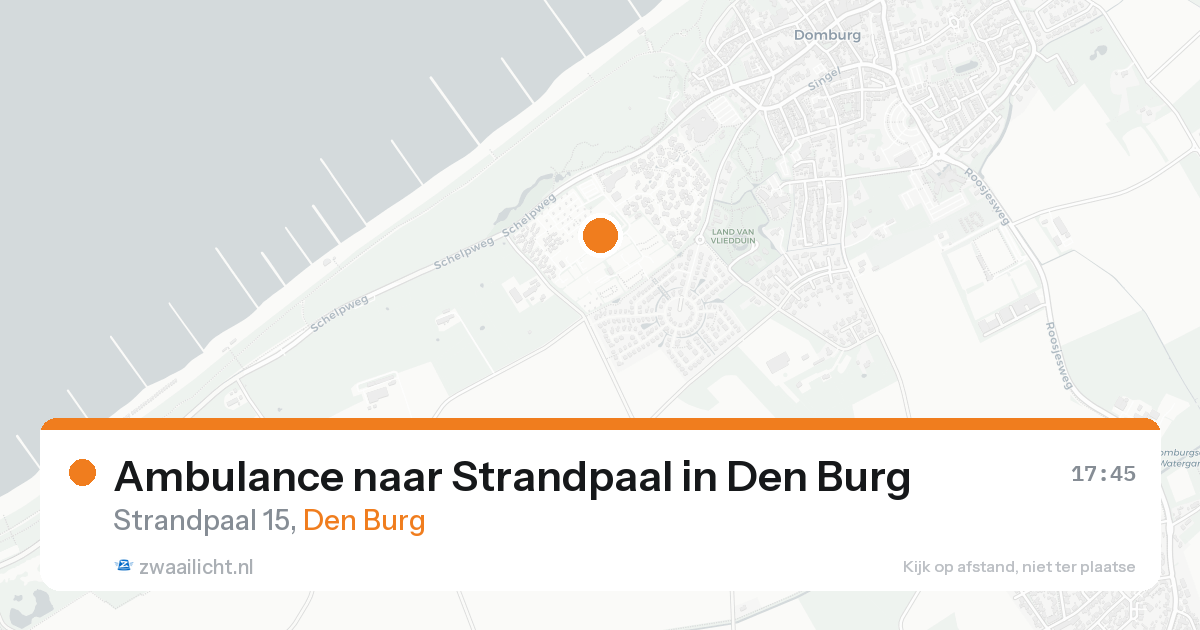 Ambulance naar Strandpaal in Den Burg — 18 aug 2026
