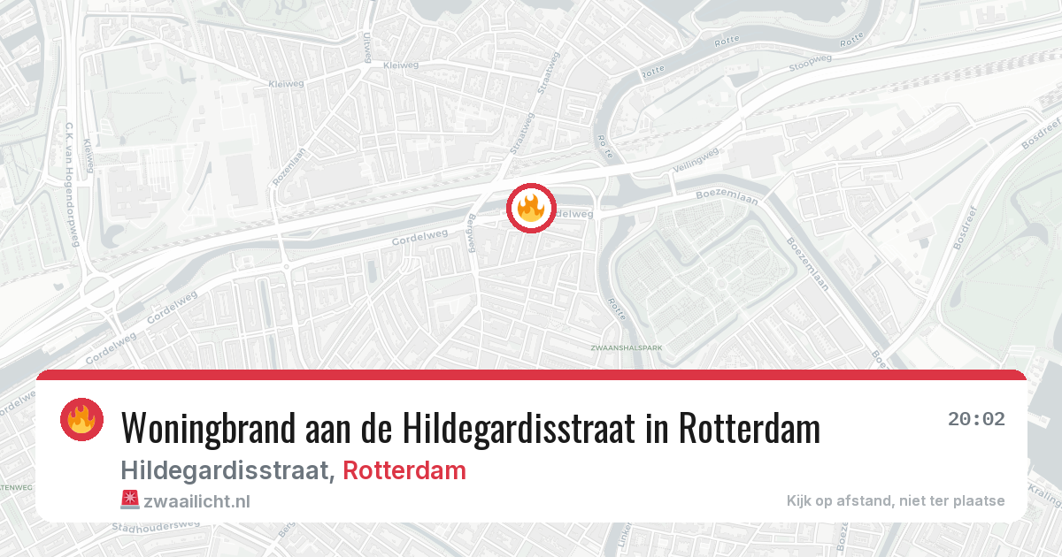Woningbrand aan de Hildegardisstraat in Rotterdam — 11 jun 2026